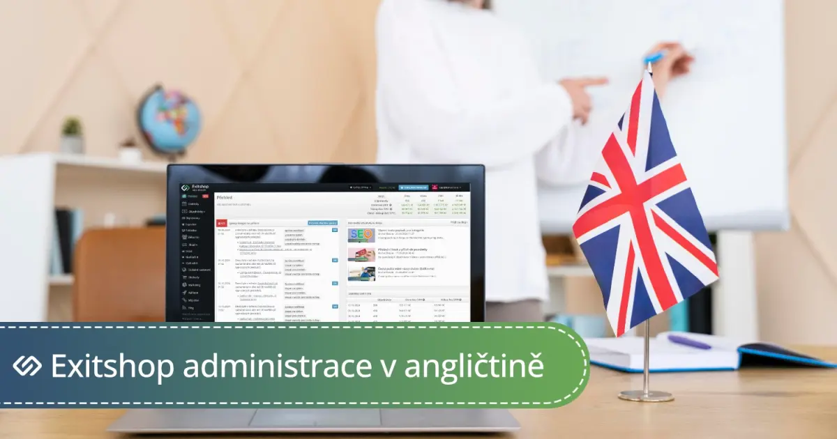 Exitshop - Exitshop administrace v angličtině