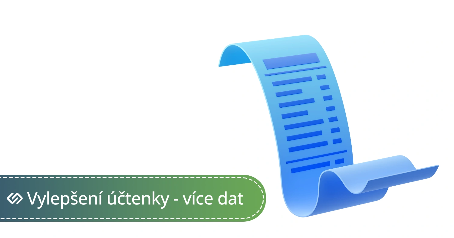 Vylepšení účtenky - více dat