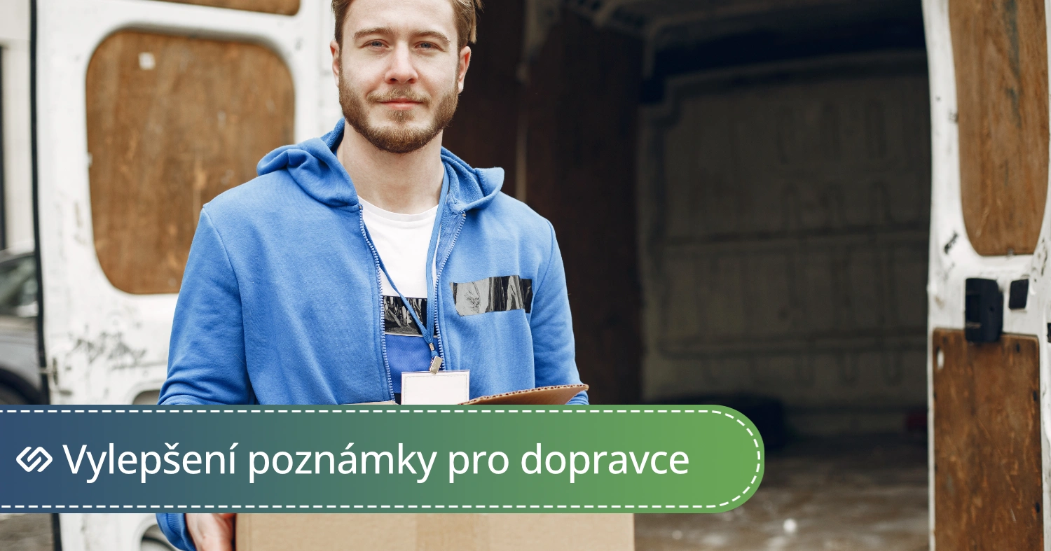 Exitshop - Vylepšení poznámky pro dopravce