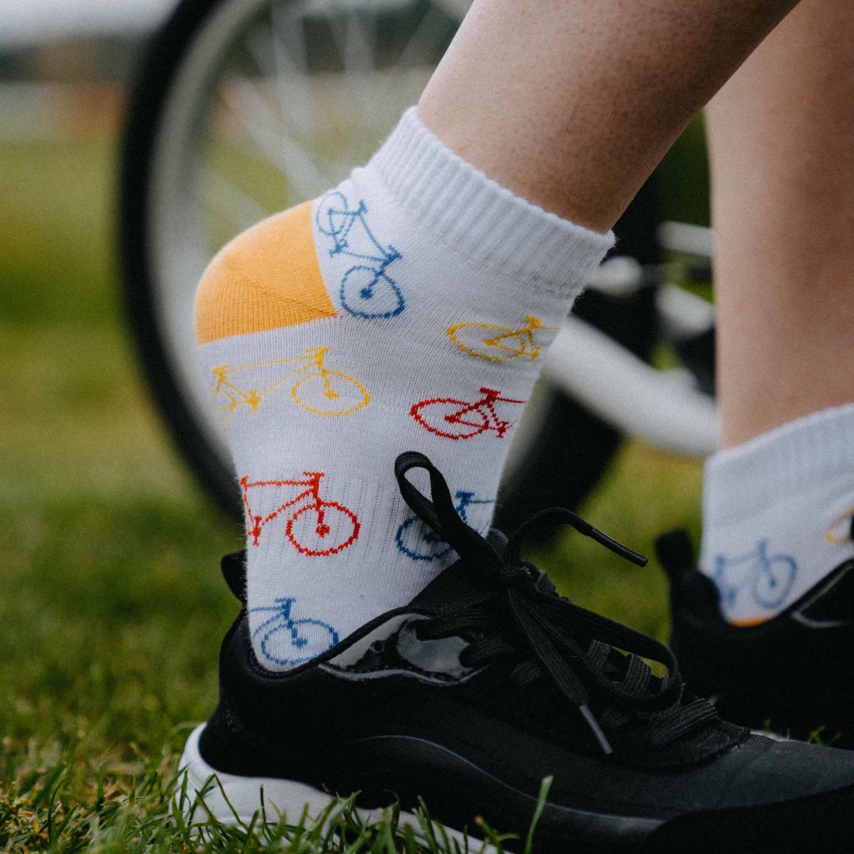 Geschenkset - Socken - Fahrrad 13 - niedrig