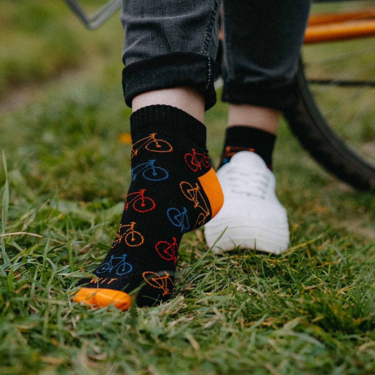 Geschenkset - Socken - Fahrrad 12 - niedrig