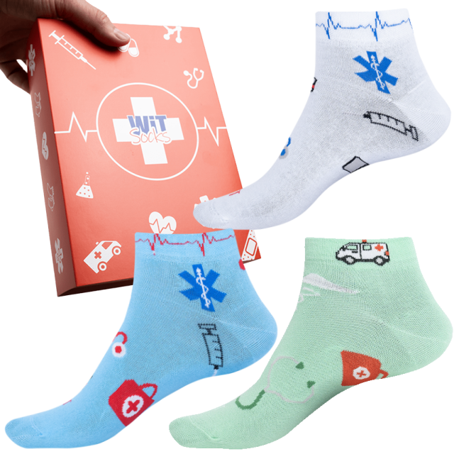 Geschenkset - Socken - Gesundheitswesen - niedrig - mix 3