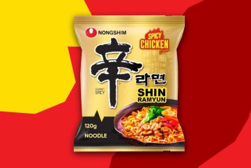 Instantní nudlová polévka Nongshim Shin Ramyun s příchutí pálivého kuřete, 120 g