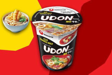 Nongshim Tempura Udon v kelímku, 62 g