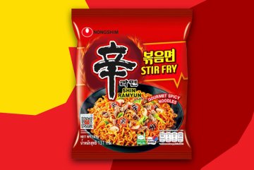 Pikantní smažené instantní nudle Nongshim Shin Ramyun, 131 g