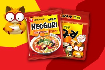 NONGSHIM Neoguri Ramyun Hot Instantní Nudlová Polévka, 120g