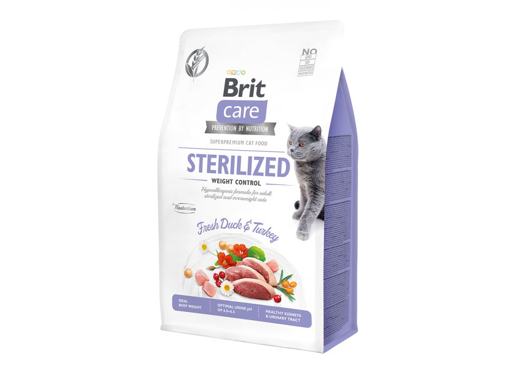 Brit Care Cat Grain-Free Sterilized Weight Control 400g | krmivo ...