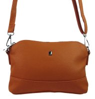 Hnědá crossbody dámská kabelka se třemi oddíly 5414-BB