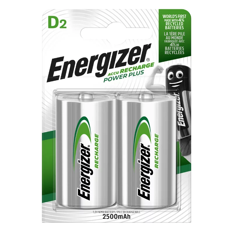 Nabíjecí malý monočlánek POWER PLUS DUO - 2x D - 2500 mAh - Energizer