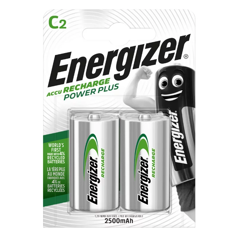 Nabíjecí malý monočlánek POWER PLUS DUO - 2x C - 2500 mAh - Energizer