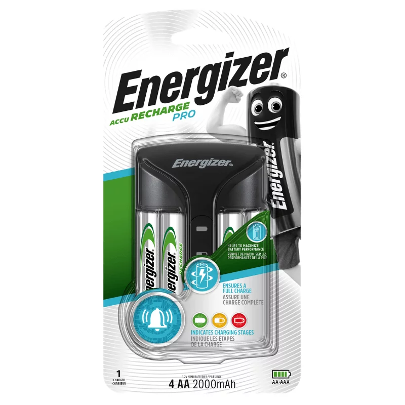 Chytrá nabíječka baterií Pro Charger + 4 AA Power Plus 2000 baterie - Energizer