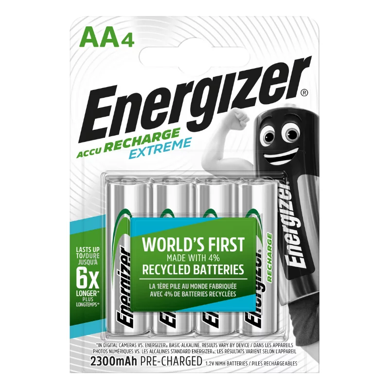 Nabíjecí tužkové baterie EXTREME - 4x AA - 2300 mAh - Energizer