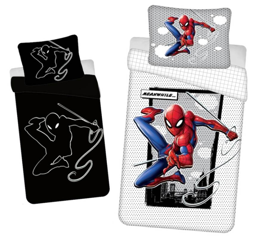 JERRY FABRICS Svítící bavlněné povlečení - Spiderman 02 - 140 x 200 cm - Jerry Fabrics