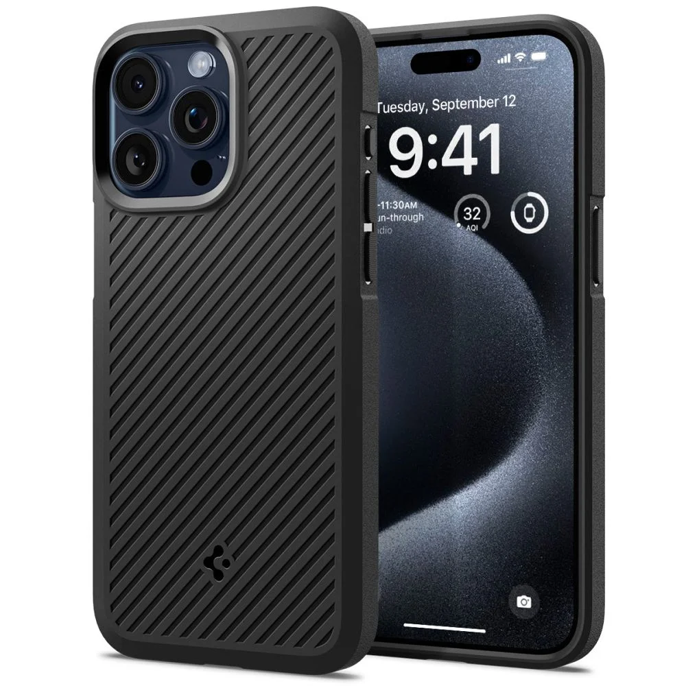 Spigen Core Armor silikonové iPhone 15 PRO MAX Matte černé