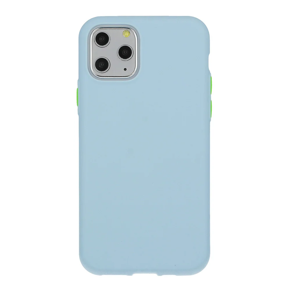 Pouzdro Solid Silicone Case iPhone 12 Pro Max - modrá