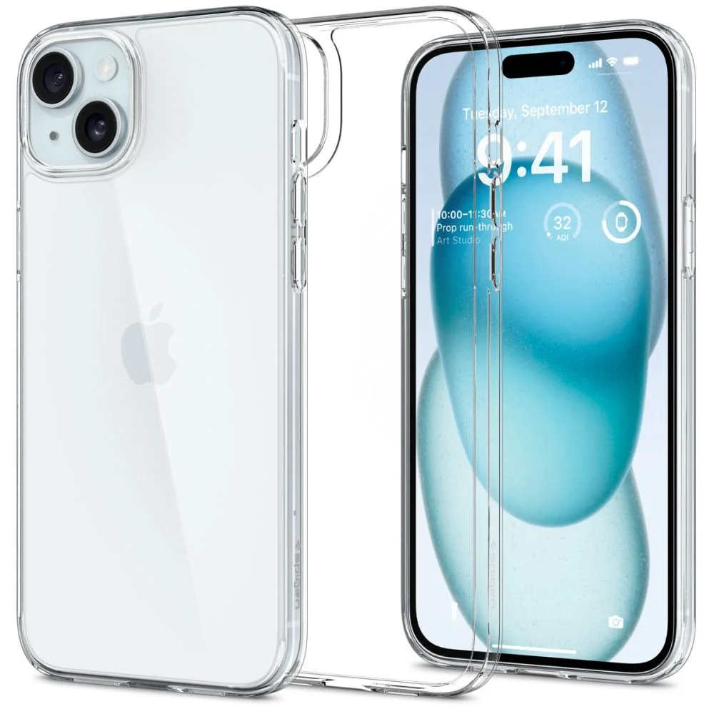 Pouzdro Spigen Air Skin Hybrid iPhone 15 crystal čiré