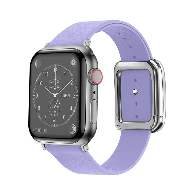 Řemínek iMore Modern Buckle Apple Watch Series 9/8/7 (45mm) - Šeříkově modrý