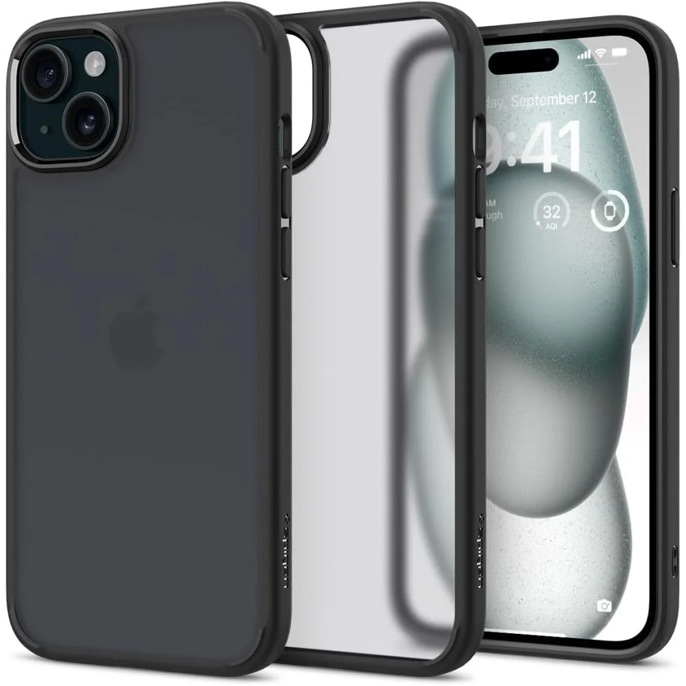 Pouzdro Spigen Ultra Hybrid iPhone 15 - Frost Black