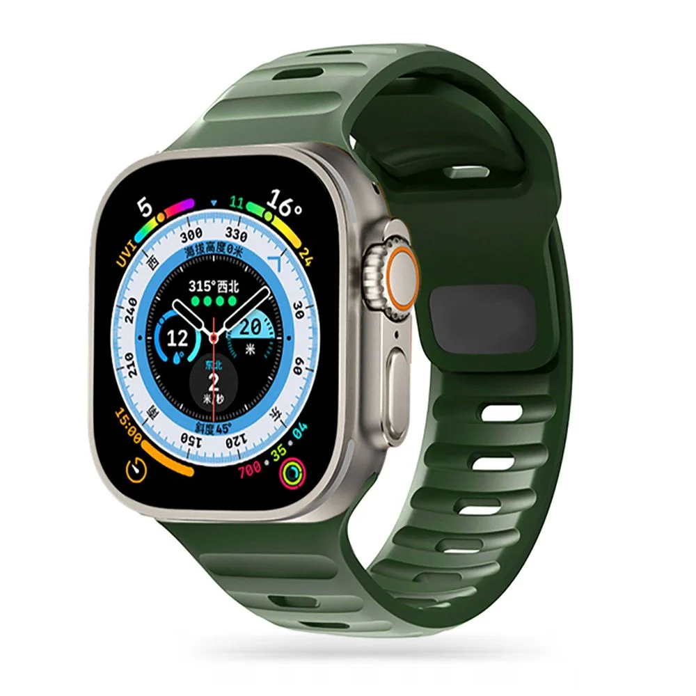 Tech-Protect IconBand LINE pro Apple Watch 4/5/6/7/8/9/SE a Ultra 1/2 (44/45/49mm) - Limetkový - Armádní zelená