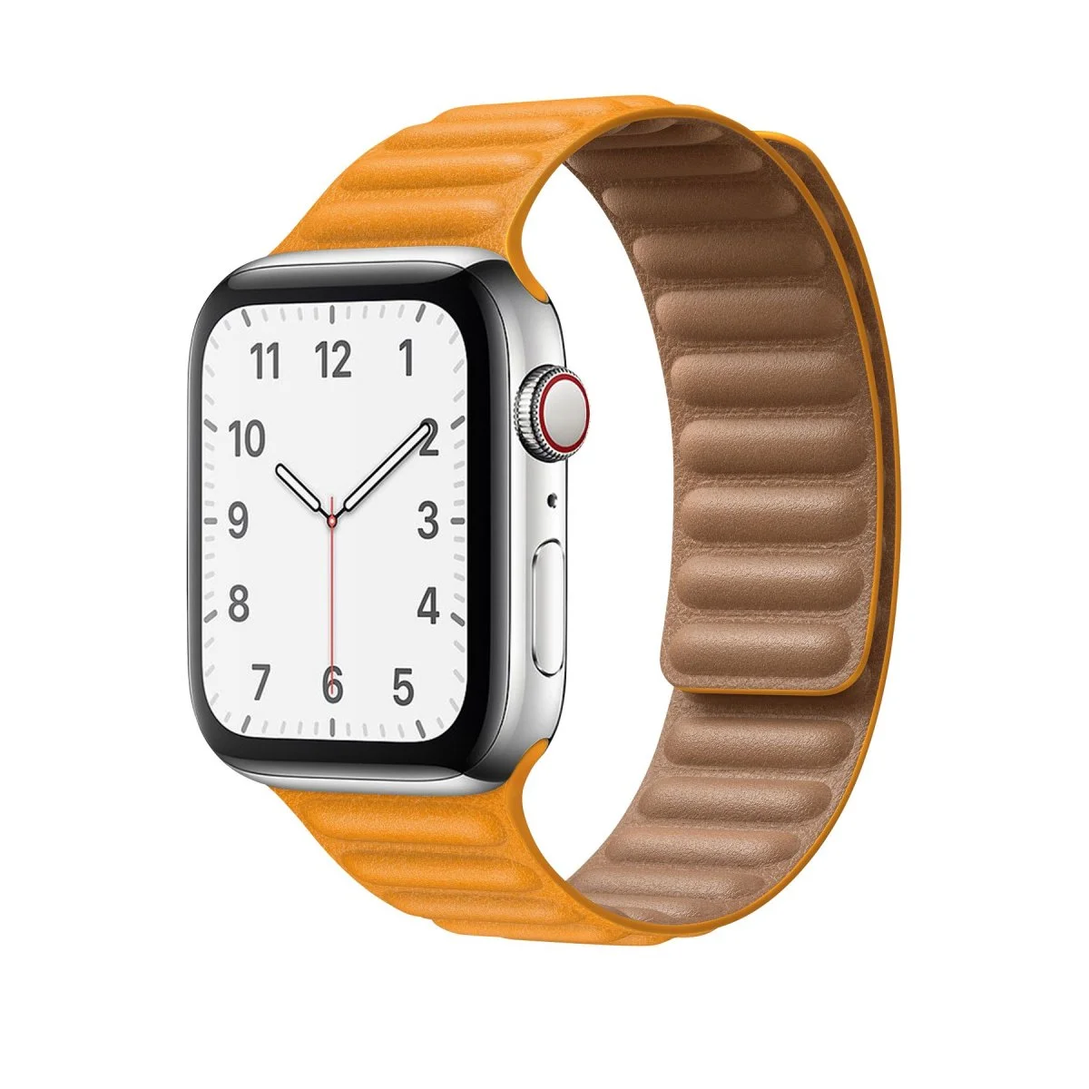 iMore Řemínek Kožený tah Apple Watch Series 1/2/3 (42mm) - měsíčkově oranžový