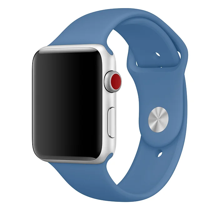 Řemínek iMore SmoothBand pro Apple Watch Series 9/8/7 (41mm) - Džínově modrý