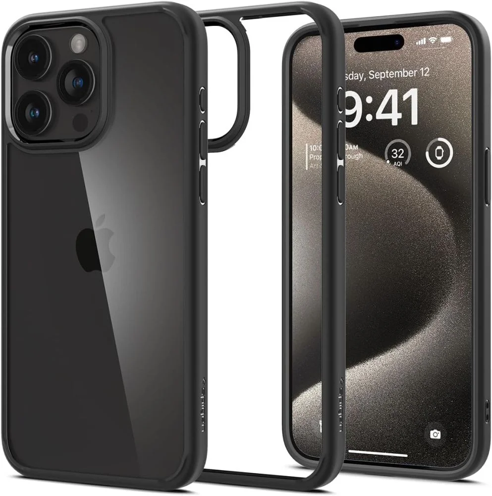 Pouzdro Spigen Ultra Hybrid iPhone 15 Pro Max - Matte Black