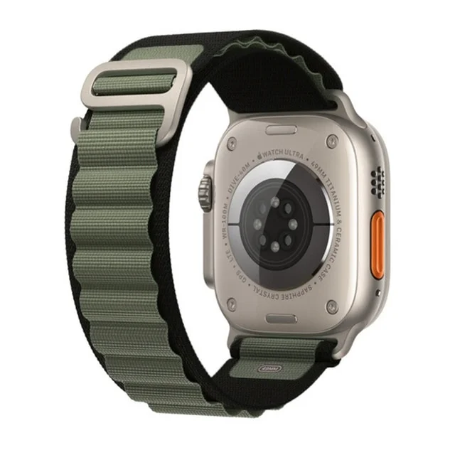 iMore Řemínek Alpský tah pro Apple Watch Ultra 1/2 (49mm) - Černý / Zelený
