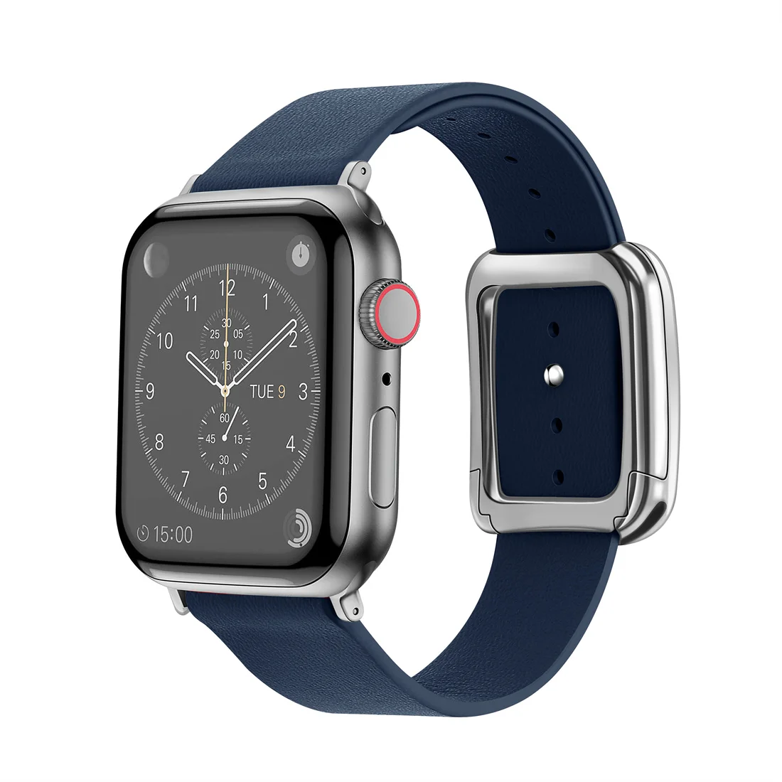 Řemínek iMore Modern Buckle Apple Watch Series 9/8/7 (45mm) - Půlnočně modrý
