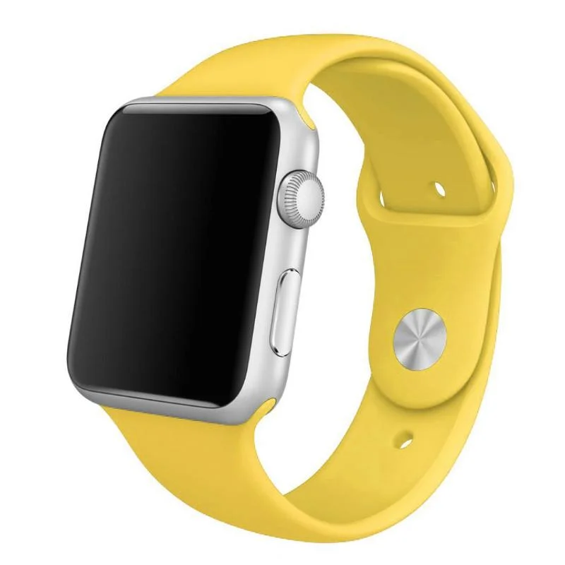 Řemínek iMore SmoothBand pro Apple Watch Series 9/8/7 (45mm) - Žlutý