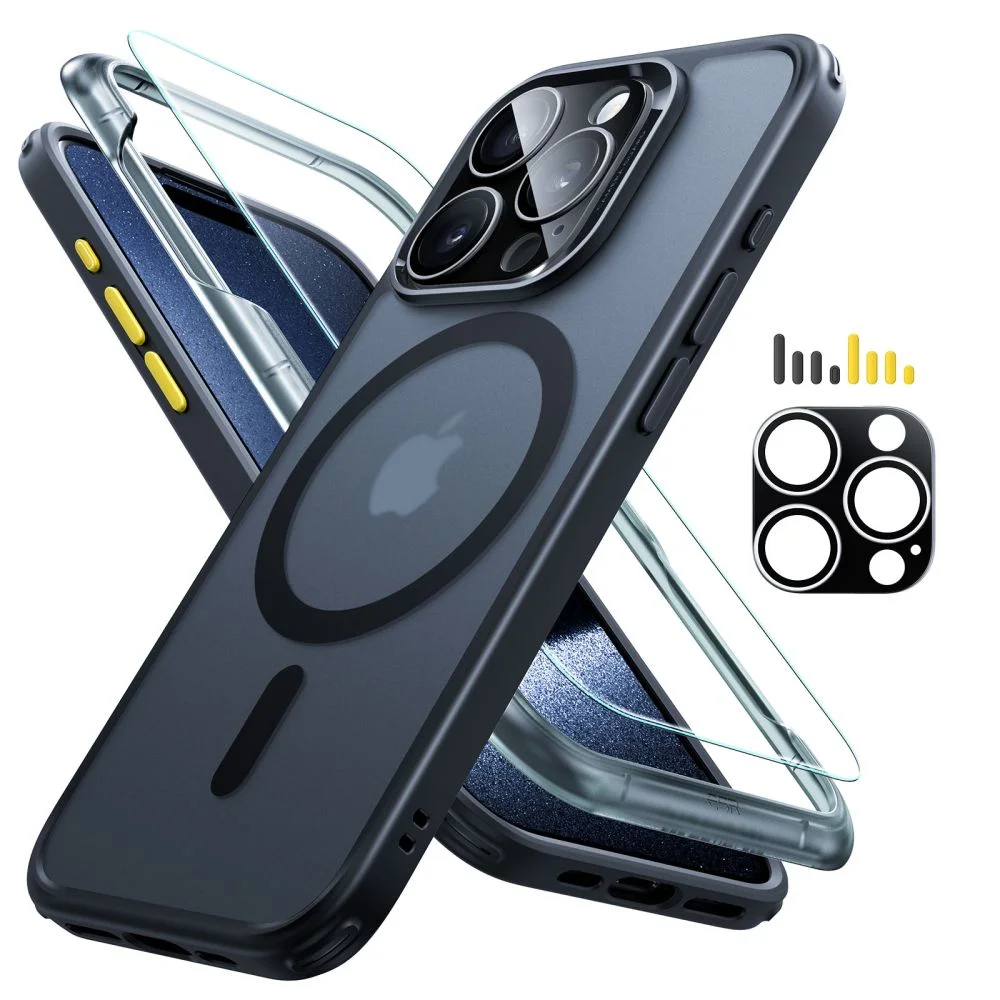 Kryt ESR Classic Pro Case HaloLock MagSafe SET iPhone 15 Pro Max - Frosted Black