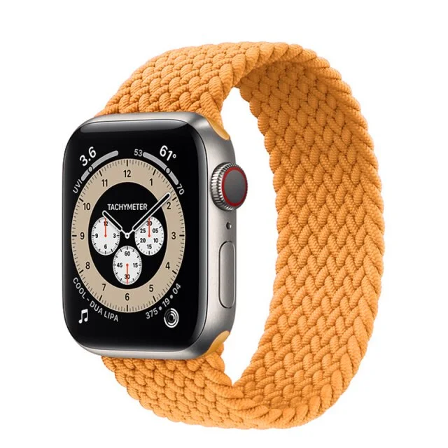 Řemínek iMore Braided Solo Loop Apple Watch Series 1/2/3 38mm - oranžový (XS)