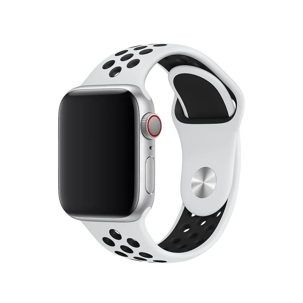Řemínek iMore SPORT pro Apple Watch Series 4/5/6/SE (44mm) - Bílý/Černý