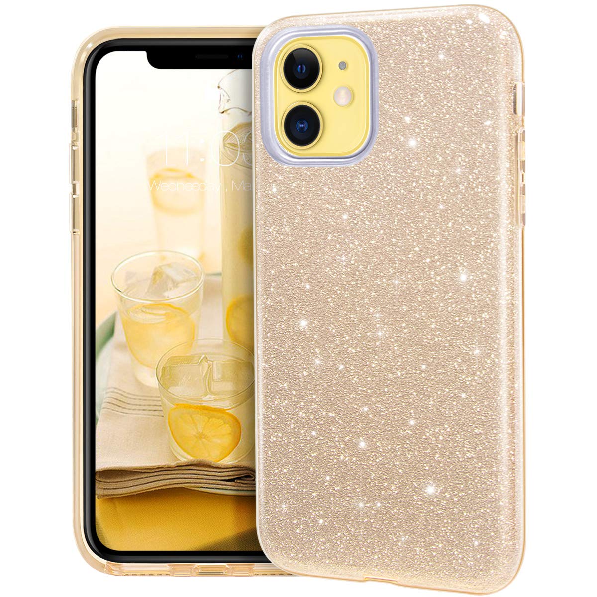 Pouzdro Forcell Shning Case iPhone 11 - Zlaté