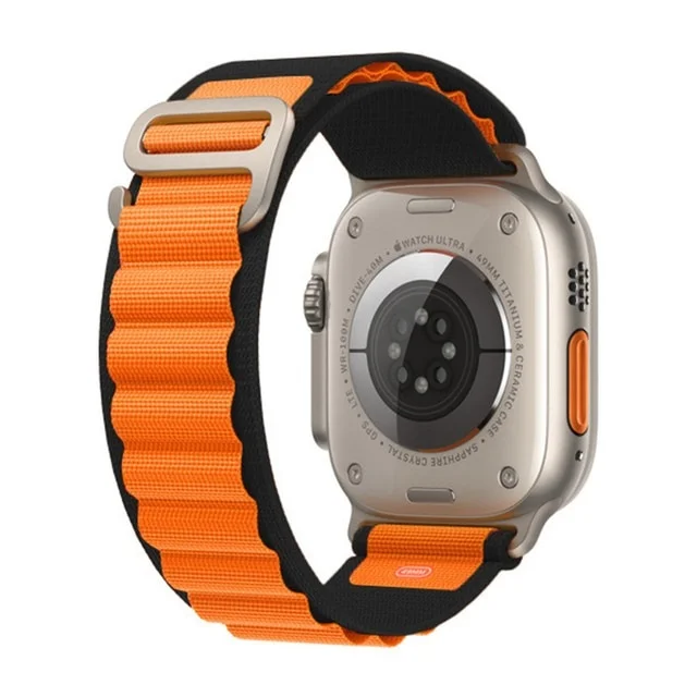 iMore Řemínek Alpský tah pro Apple Watch Ultra 1/2 (49mm) - Černý / Oranžový