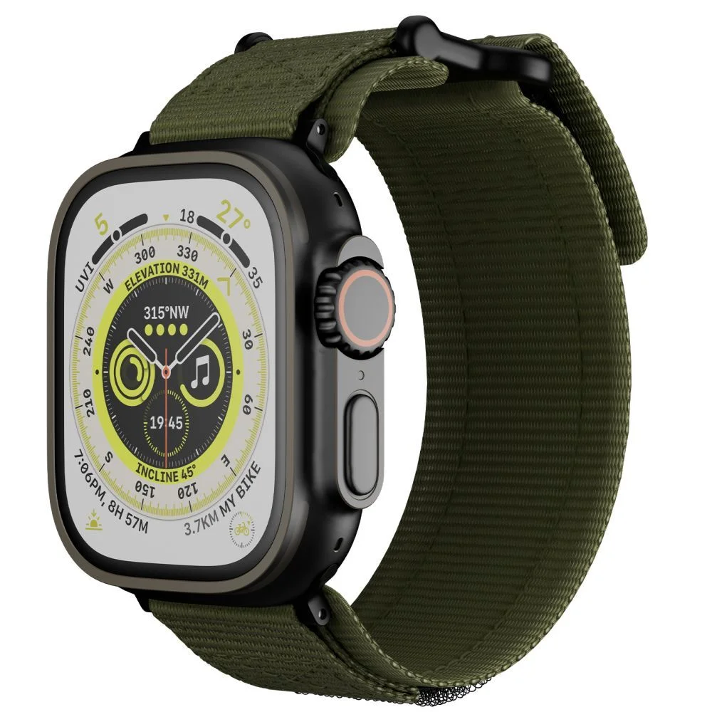 Řemínek Tech-Protect SCOUT PRO na Apple Watch 4/5/6/7/8/9/SE a Ultra 1/2 44/45/49mm Černý - Zelený