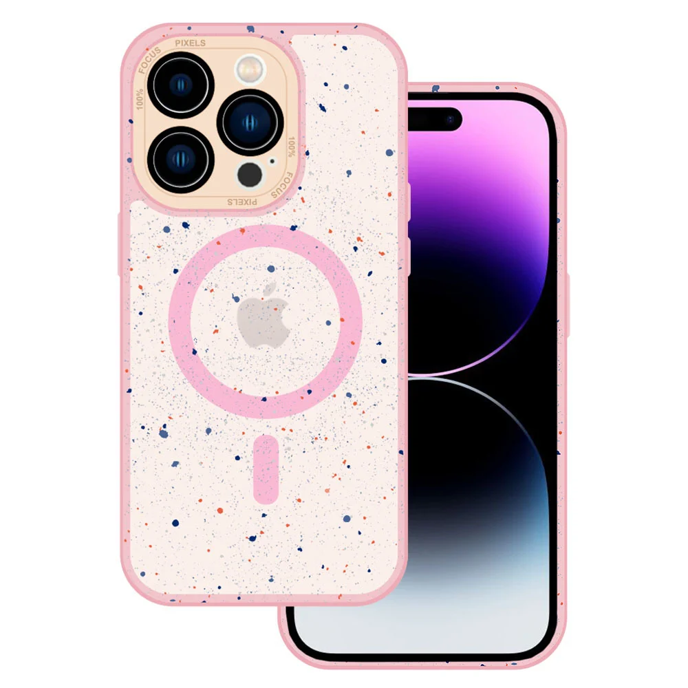 Tel Protect Magnetic Splash Frosted Case iPhone 15 Pro - Světle růžové