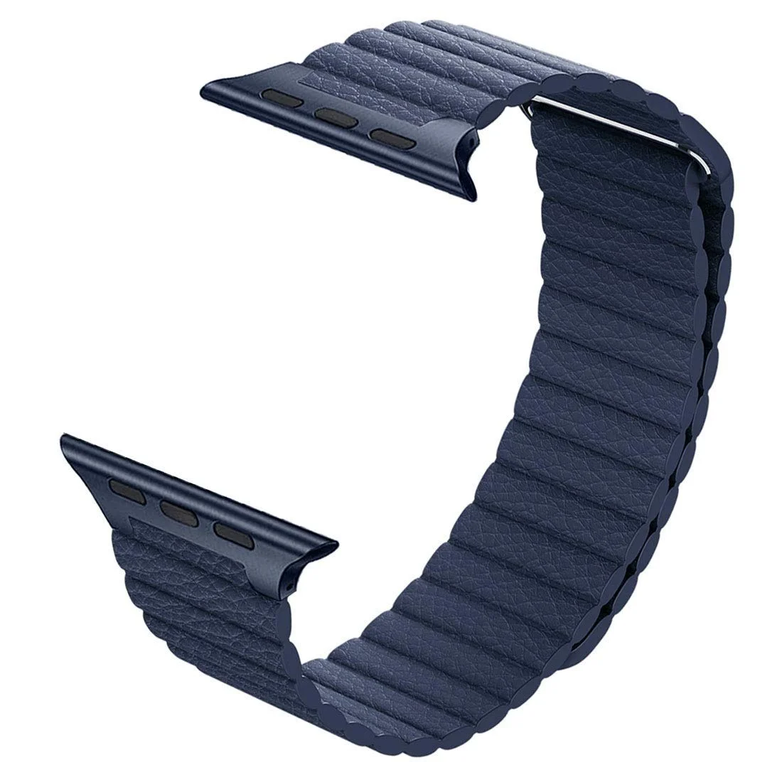 Řemínek iMore Leather Loop Apple Watch Series 9/8/7 (45mm) - Půlnočně modrý