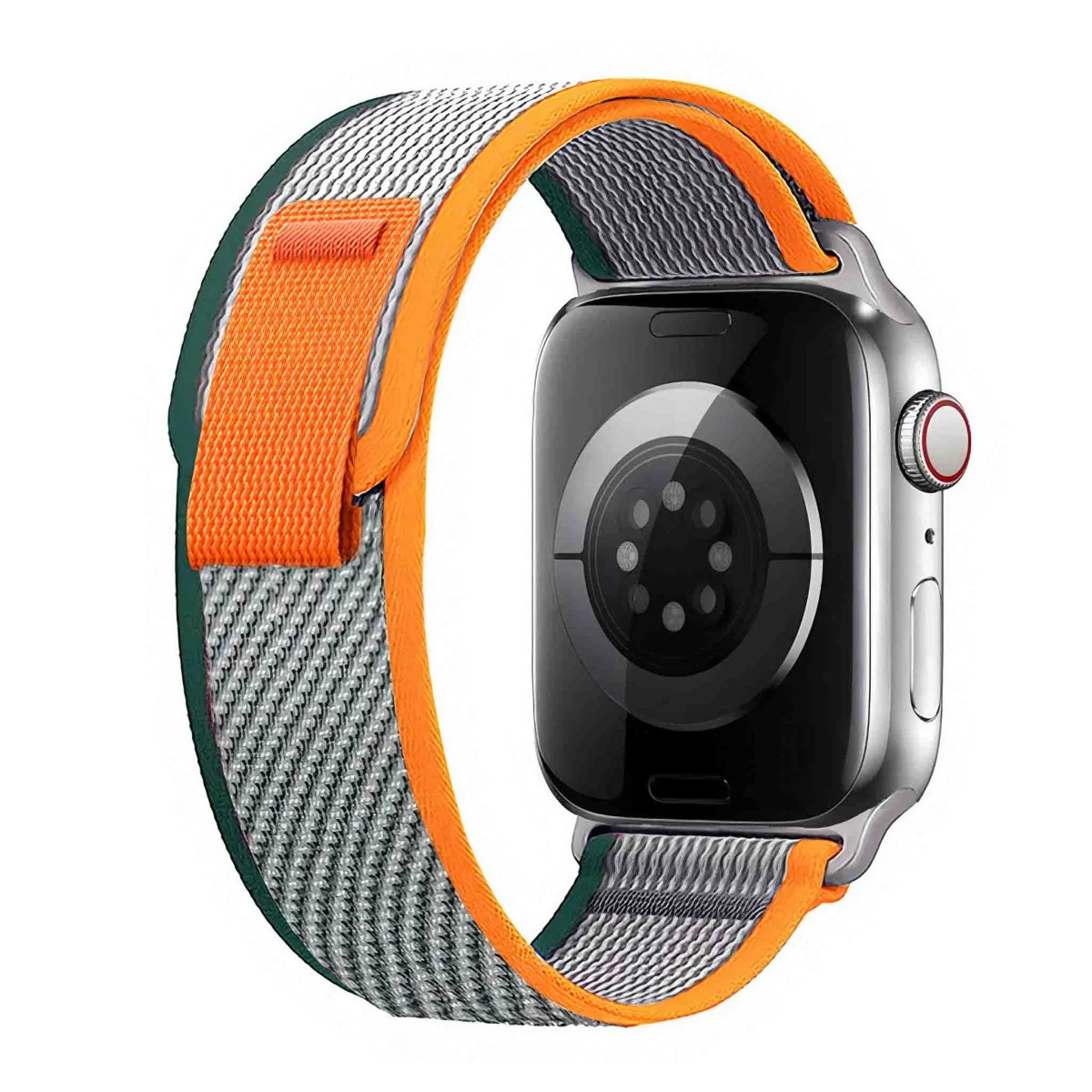 iMore Řemínek Trailový tah Apple Watch Series 6/5/4 a SE (40mm) - oranžová-zelená