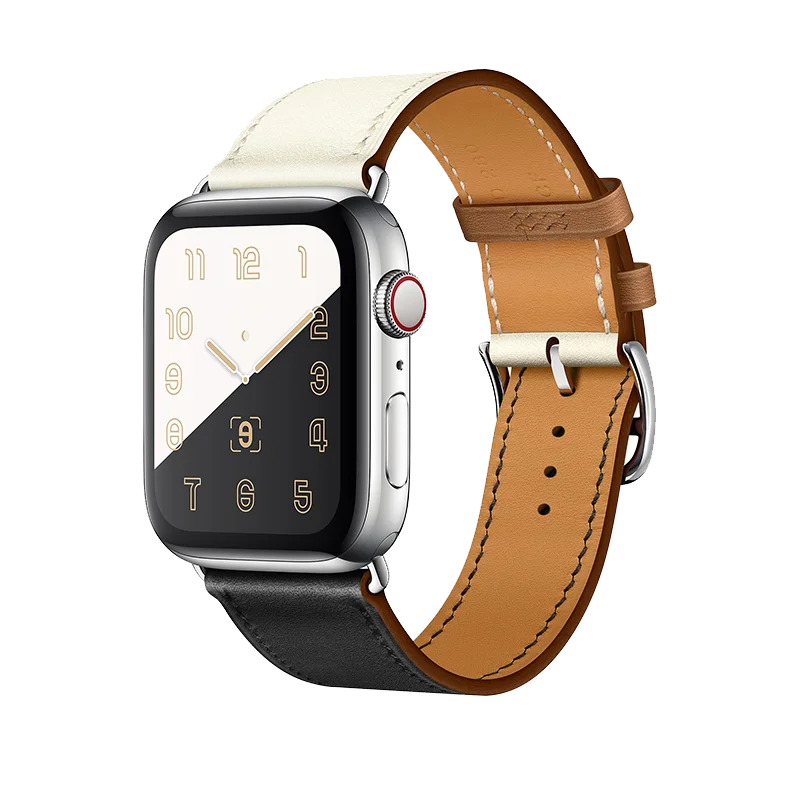 Řemínek iMore Single Tour Apple Watch Series 3/2/1 (38mm) - Noir/Blanc/Gold