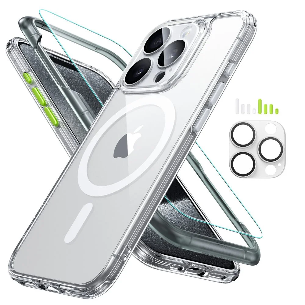 Kryt ESR Classic Pro Case HaloLock MagSafe SET iPhone 15 Pro Max - Clear