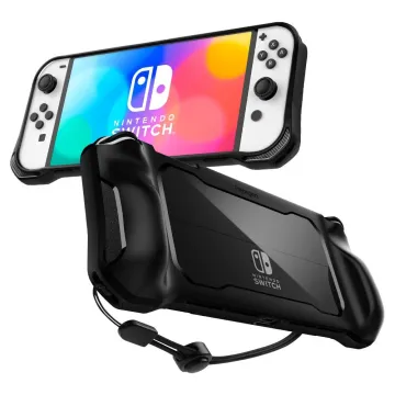 Spigen Rugged Armor Nintendo Switch OLED - Matte Black