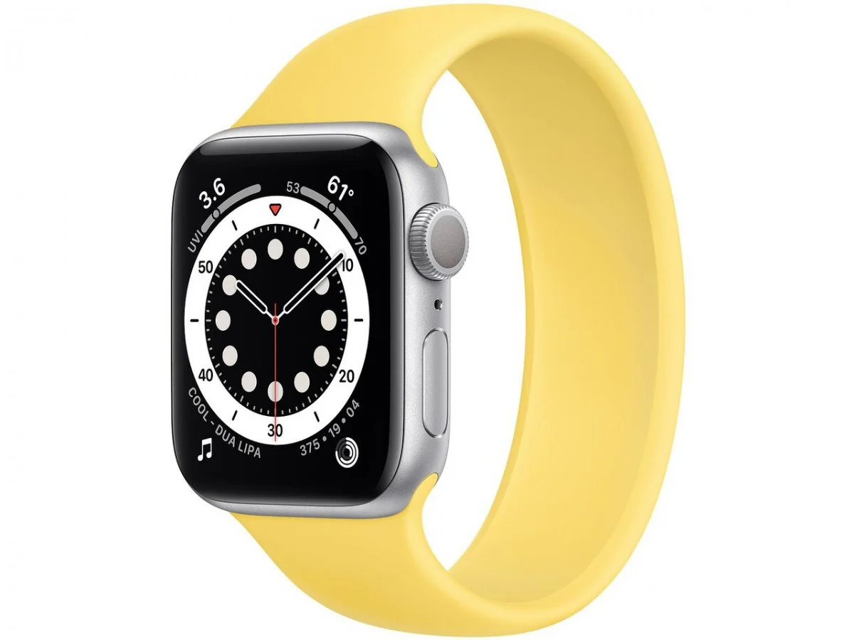 Řemínek iMore Solo Loop Apple Watch Series 1/2/3 42mm - Zázvorově žlutá (M)