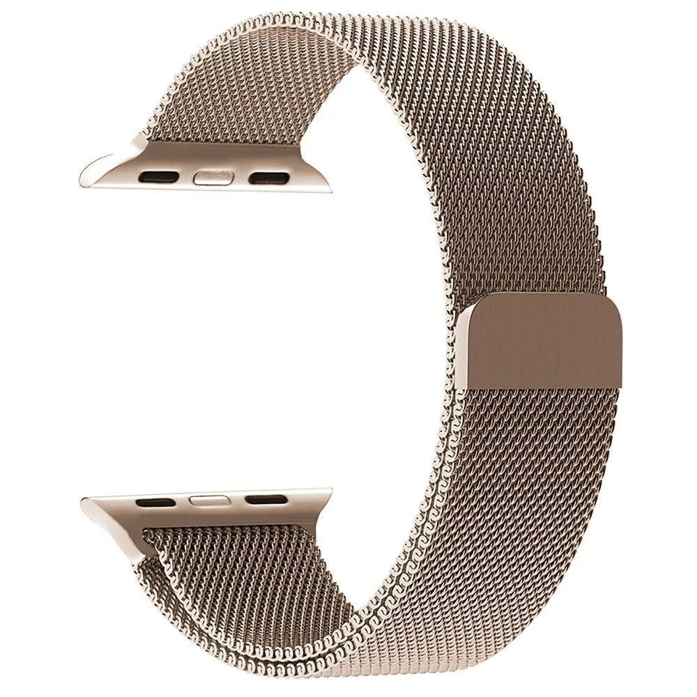 Řemínek iMore MILANESE LOOP Apple Watch Series 4/5/6/SE (40mm) - Šampaňsky zlatý