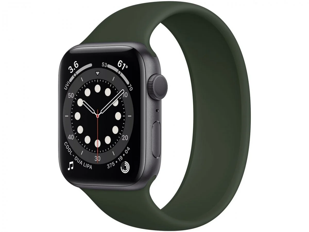 Řemínek iMore Solo Loop Apple Watch Series 4/5/6/SE 40mm - Kypersky zelená (XS)