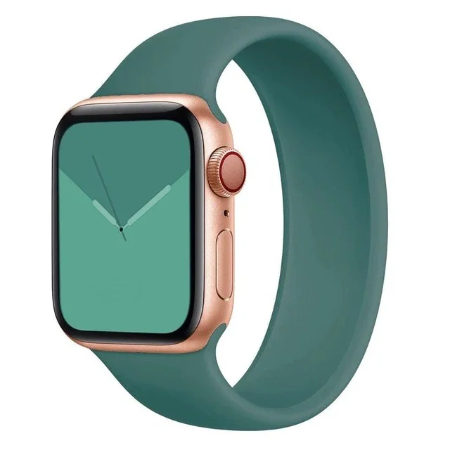 Řemínek iMore Solo Loop Apple Watch Series 1/2/3 42mm - Piniově zelená (S)