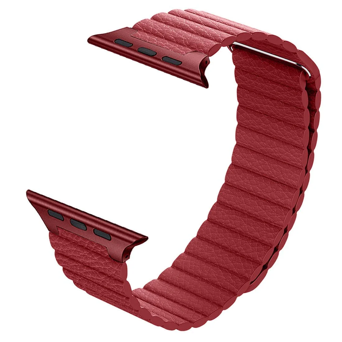 Kožený řemínek Leather Loop Apple Watch Ultra 1/2 (49mm) - Červený
