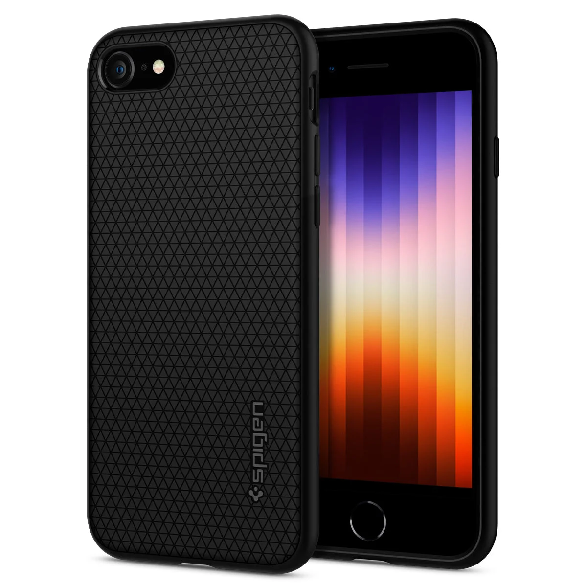 Pouzdro Spigen Liquid Air iPhone 7/8/SE (2020/2022) - Černá