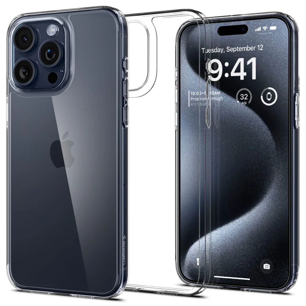 Pouzdro Spigen Air Skin Hybrid iPhone 15 Pro crystal čiré