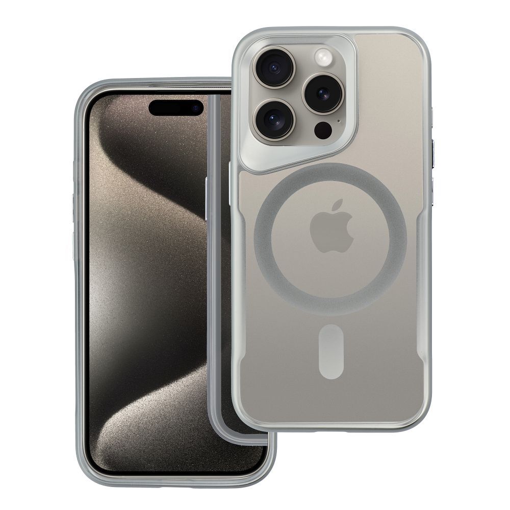 Pouzdro CASE NewZone ErgoFit iPhone 15 Plus - Stříbrný