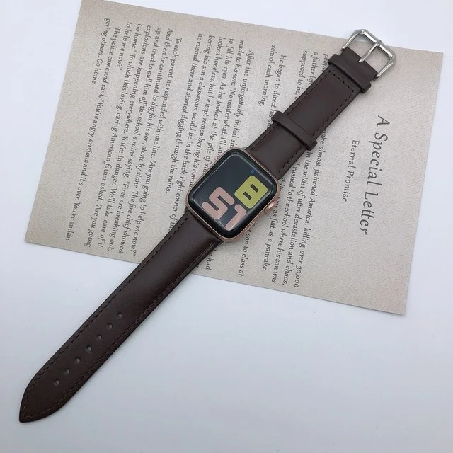 Řemínek iMore Single Tour Apple Watch Series 3/2/1 (38mm) - Temně hnědý